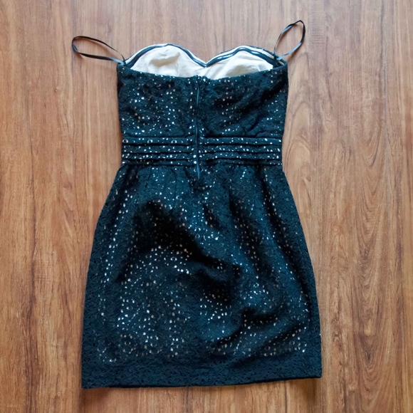 Pins and Needles Anthro Strapless Lace Dress - Picture 2 of 8